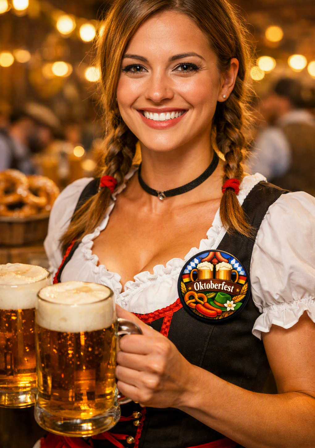 Oktoberfest Large 58mm Badge