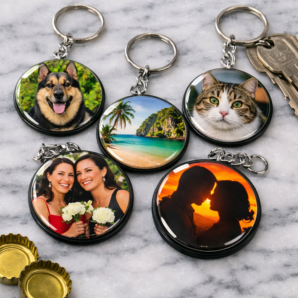 Custom Keychains - Round 2.25"
