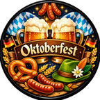 Oktoberfest Large 58mm Badge