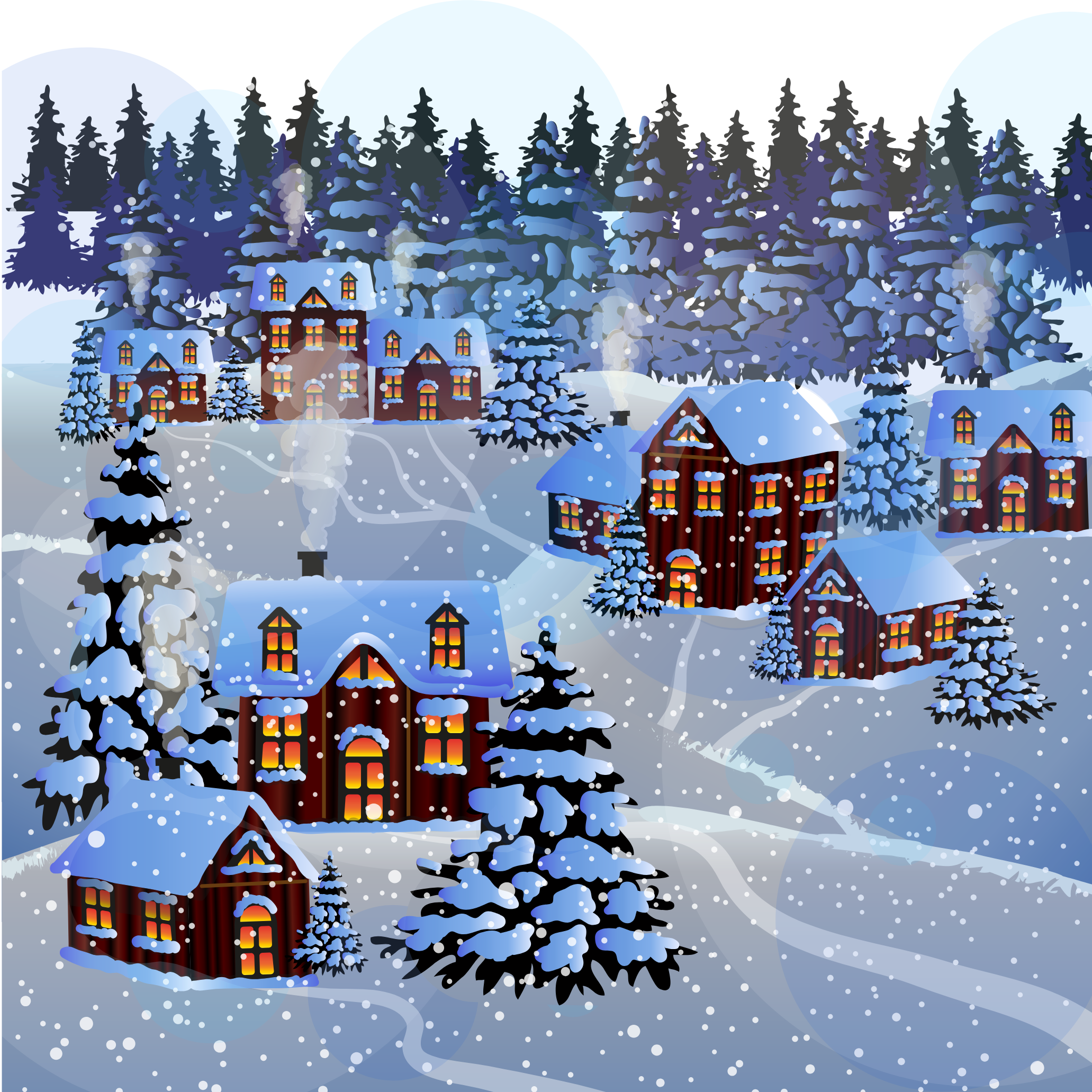 Snowy Village